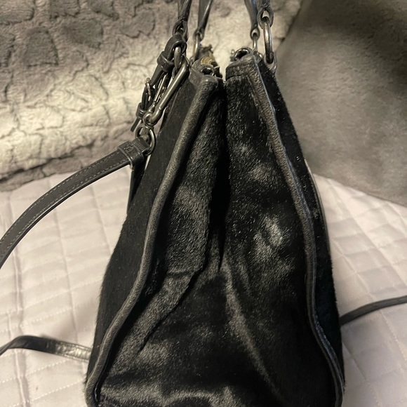 ****Authentic*** Coach Rabbit or Racoon Fur Hand Bag - Picture 7 of 10